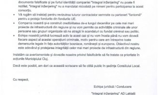Centura Metropolitană! Integral le-a transmis o scrisoare consilierilor locali. Solicită ca documentul să fie citit public în ședința de luni