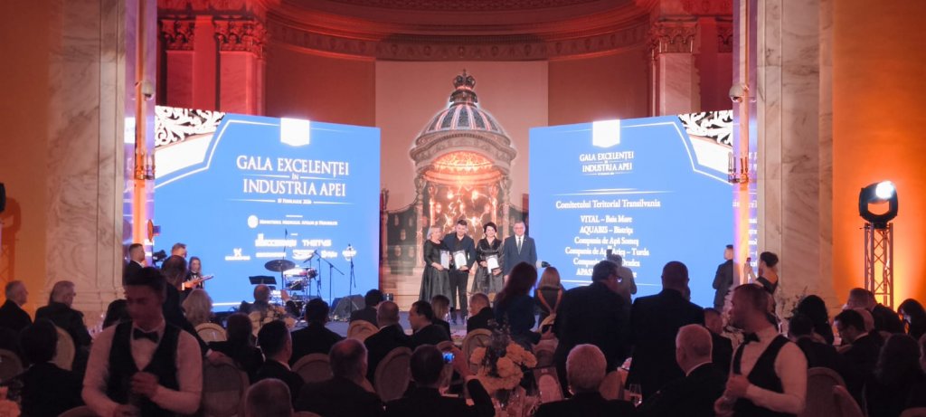 Compania de Apă „Someș”, premiată la Gala Excelenței în Industria Apei. Distincție pentru investițiile din județul Cluj