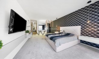 Ca la Hollywood - vilă fără vecini și fără posibilitate de construire în jur, chiar în Cluj-Napoca. Casă de oaspeți, piscine, cinema, etc.