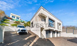 Ca la Hollywood - vilă fără vecini și fără posibilitate de construire în jur, chiar în Cluj-Napoca. Casă de oaspeți, piscine, cinema, etc.