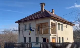 Cuibul de barză care a lăsat polițiștii clujeni în frig urmează să fie relocat