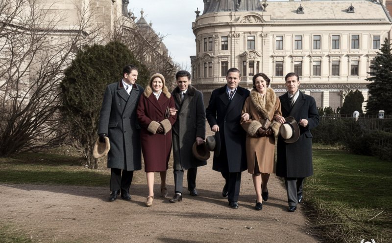 Tineri la plimbare în Clujul interbelic