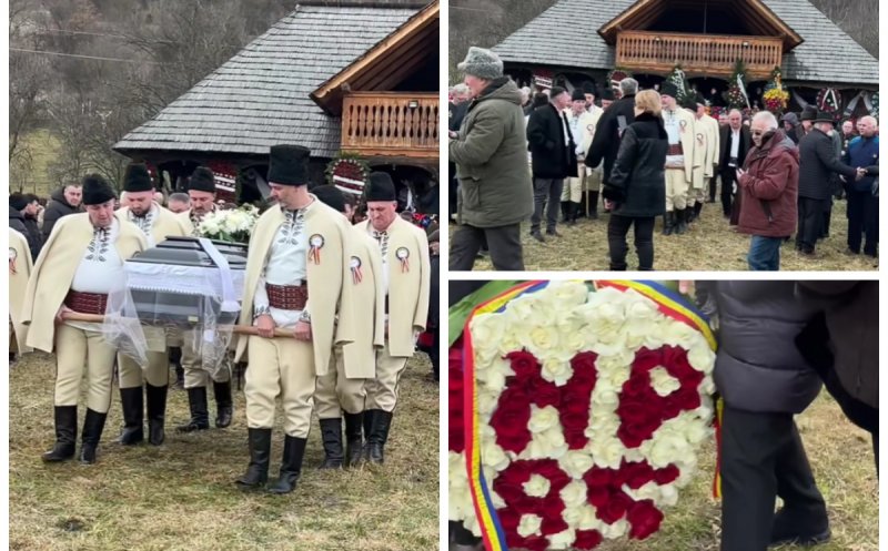 Lacrimi și suspine. Sute de oameni l-au condus pe Gheorghe Chindriș pe ultimul drum