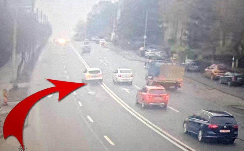 Cluj-Napoca: Șoferul care a depășit pe dubla continuă nu e un tinerel, ci un bătrânel de 70 de ani certat cu Codul Rutier. A rămas 2 luni fără carnet