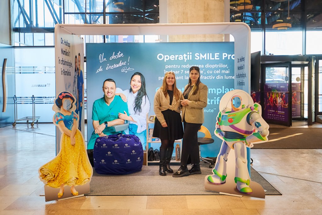 Acțiunea de screening oftalmologic oferită de Clinicile Dr. Holhoș a adus prevenția mai aproape de familii. Sute de copii au fost consultați gratuit în Iulius Mall