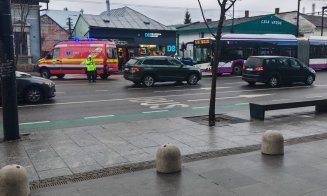 ACCIDENT în Cluj-Napoca. Trotinetist vs. autobuz CTP