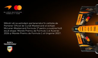 Clujul rămâne în Formula 1 prin Banca Transilvania: parteneriatul cu McLaren, reînnoit și extins în 2026