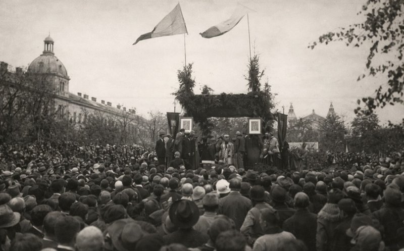 Îți dai seama ce s-a construit, în acest loc, în Cluj-Napoca. Fotografia este din 1923