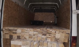 Polițiștii clujeni nu duc lipsă de ”clienți” în trafic: Vizați sunt și transportatorii de lemn / Amenzi de 52.000 de lei