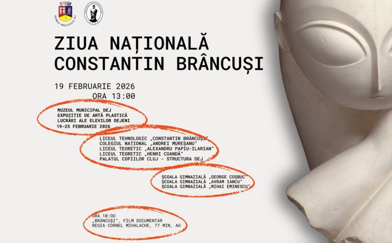 Expoziție omagială dedicată Zilei Naționale „Constantin Brâncuși”, la Muzeul Municipal Dej/ Accesul este gratuit!