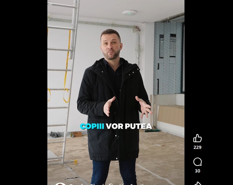 Primarul Floreștiului, pe șantierul noii clădiri din zona Liceului Dumitru Tăuțan: „Efortul elevilor va fi răsplătit prin condiții moderne, sigure și performante de învățare.