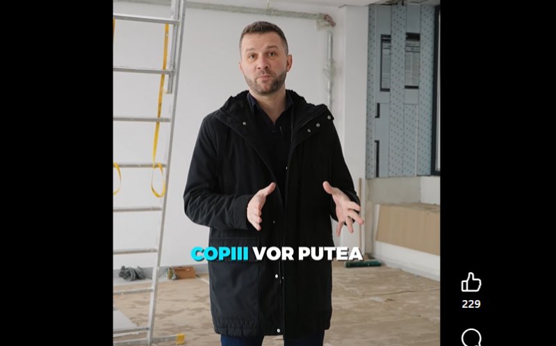 Primarul Floreștiului, pe șantierul noii clădiri din zona Liceului Dumitru Tăuțan: „Efortul elevilor va fi răsplătit prin condiții moderne, sigure și performante de învățare.