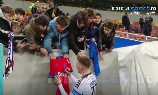 Cine este jucătorul de la ”U” Cluj care a semnat tricouri și fulare cu FCSB, după ”instrucția” Șepcilor Roșii cu campioana de pe Arena Națională