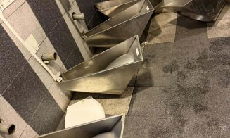 VANDALISM pe Cluj Arena: Suporterii CFR-iști au distrus tot ce le-a căzut în mână pe stadionul Universității