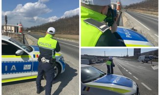 Controale intense pe cel mai periculos drum din Cluj: polițiștii îi „vânează” pe vitezomani