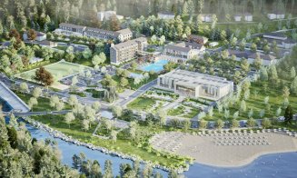 "Mamaia" de Cluj. Complex turistic cu piscine exterioare, spa, terenuri de sport și plajă privată