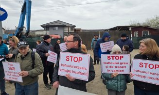 "Stop traficului greu și de tranzit în cartier!". Clujenii protestează din nou în Someșeni
