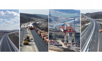Imagini WOW de pe "autostrada viaduct" dintre Cluj și Sălaj. Primăvara a activat șantierul: UMB, mobilizare masivă. Ozaltin trage tare