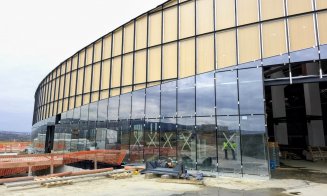 IMAGINI noi de pe șantierul Bazinului Olimpic din Borhanci: lucrările au trecut de 75%