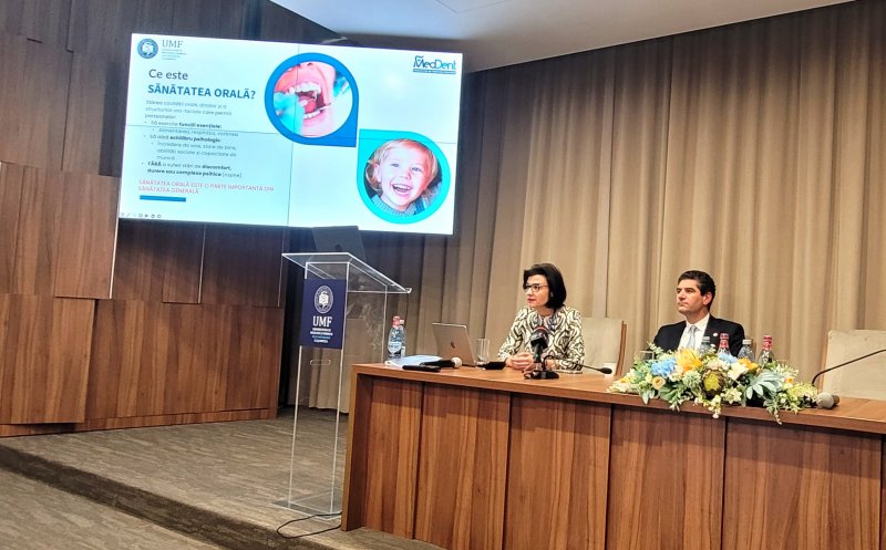 UMF Cluj continuă campania "Cu un zâmbet mai aproape de sănătate". Consultații stomatologice gratuite cu SmileMobil-ul lângă Cluj Arena