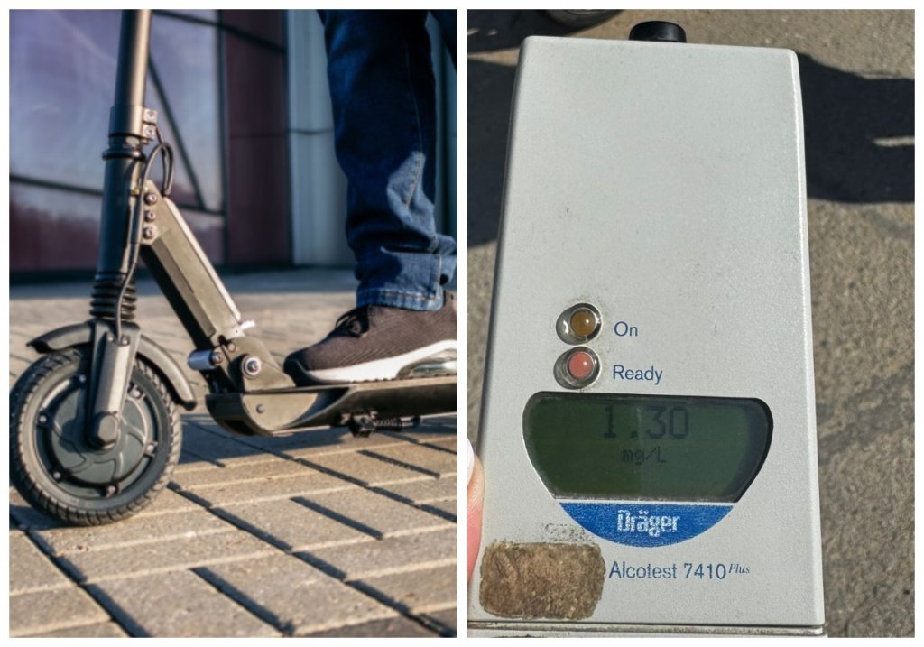 O plimbare scumpă pentru un trotinetist beat la Cluj. Poliția nu l-a iertat