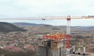 Autostrada Transilvania avansează spectaculos: Demonstrație de forță pe viaductele Nădășelu–Mihăiești / Sute de utilaje și muncitori pe șantier