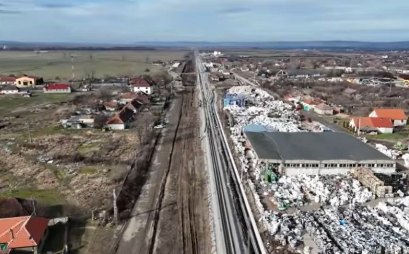 Calea ferată Cluj - Episcopia Bihor, aproape paralizată: termenul de finalizare e tot mai greu de atins / Stadiul lucrărilor pe toate cele 4 loturi