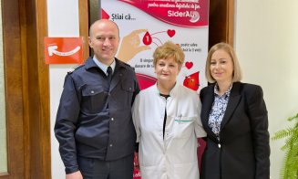 Clujul dă un exemplu de solidaritate: Prefectura, polițiștii și pompierii donează sânge pentru salvarea de vieți