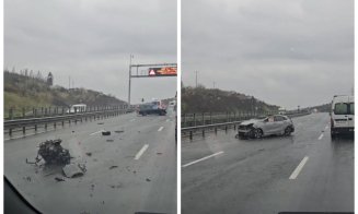 Accident GRAV cu victime pe Autostrada A3, în Cluj: intervin pompierii cu descarcerarea