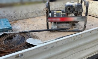 Furt pe calea ferată Cluj - Oradea. Percheziții efectuate de polițiști