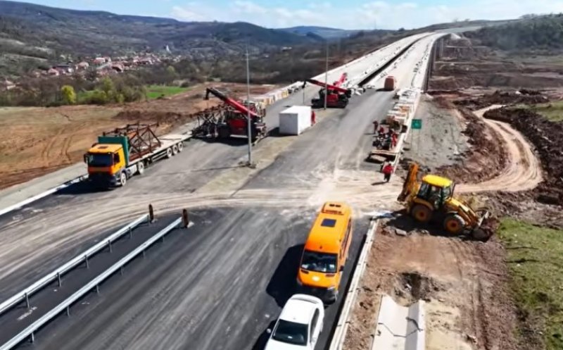 Autostrada Transilvania: Imagini spectaculoase de pe traseul Poarta Sălajului – Nădășelu / 10 zone unde se lucrează intens