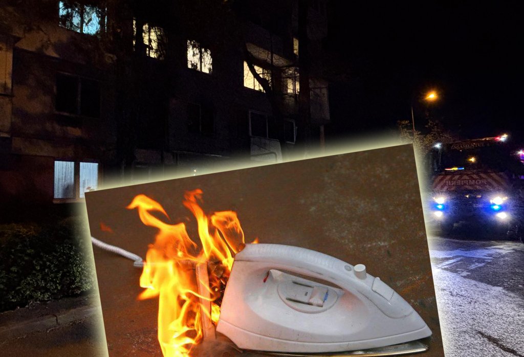 INCENDIU într-un bloc din Cluj-Napoca în seara de Înviere / 20 de locatari, în stradă din cauza unui fier de călcat uitat în priză