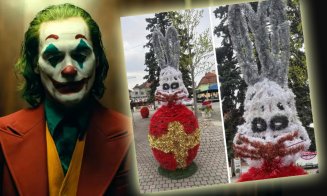 Șoc într-un oraș din Transilvania: Ăsta-i iepurașul din "Știu ce ai făcut Paștele trecut" sau din ”Joker”? / ”Vă bateți joc de sărbători”