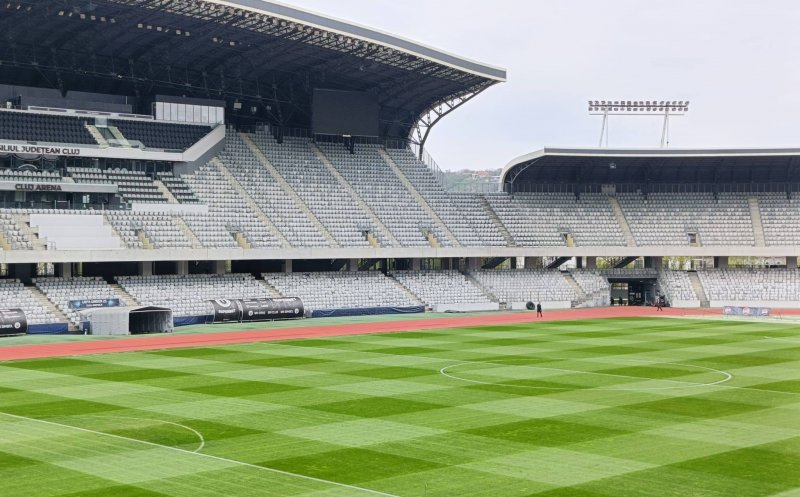 Gazon de "Premier League” pe Cluj Arena pentru meciul dintre primele două clasate "U" și CS U Craiova . Alin Tișe: „Visez la Champions League”