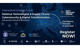 Next Industry Forum / PREMIERĂ la Cluj-Napoca: eveniment internațional dedicat tehnologiilor de apărare și securității cibernetice, pe 21 aprilie