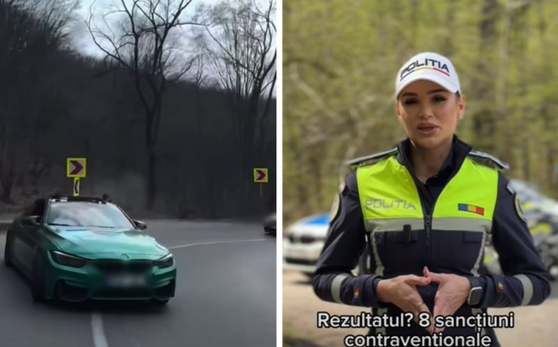 Au făcut drifturi și s-au filmat, dar au rămas fără permis. Polițiștii clujeni: „Șoseaua nu este pistă pentru spectacol!”