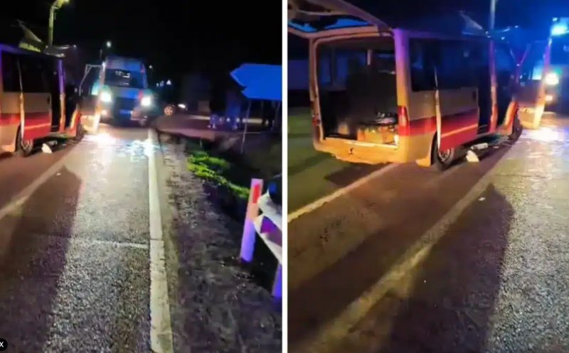 Accident în Mureș cu un microbuz plin de copii din Cluj. Zece persoane au fost rănite