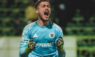Ștefan Lefter, eroul Universității Cluj în semifinala Cupei României: "La loviturile de departajare mi se ia toată presiunea"