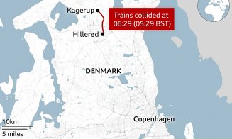 Două trenuri s-au ciocnit frontal în Danemarca / Informații despre cetățenii români implicați