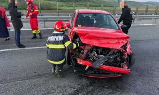 Accident rutier pe autostrada A10 Sebeș - Turda: două autoturisme au fost implicate