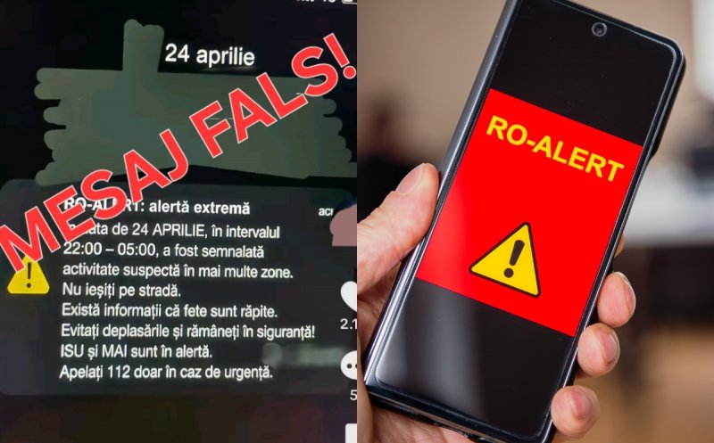 Panică pe rețelele sociale din cauza unui mesaj fals RO-Alert: "răpiri de fete și activitate suspectă" / Reacția MAI