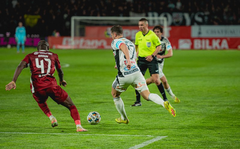 Lupta la titlu se încinge. Derby-ul Clujulu, câștigat de CFR în fața Universității