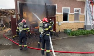 De la ce a pornit incendiul care a făcut scrum un garaj și o locuință din Cluj-Napoca