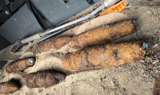 Alertă într-o localitate din Cluj! Mai multe proiectile neexplodate au fost descoperite în timpul unor lucrări