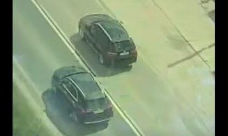 „Teribilist” pe DN1C, urmărit din elicopter de polițiștii clujeni: patru depășiri ilegale în doar zece minute