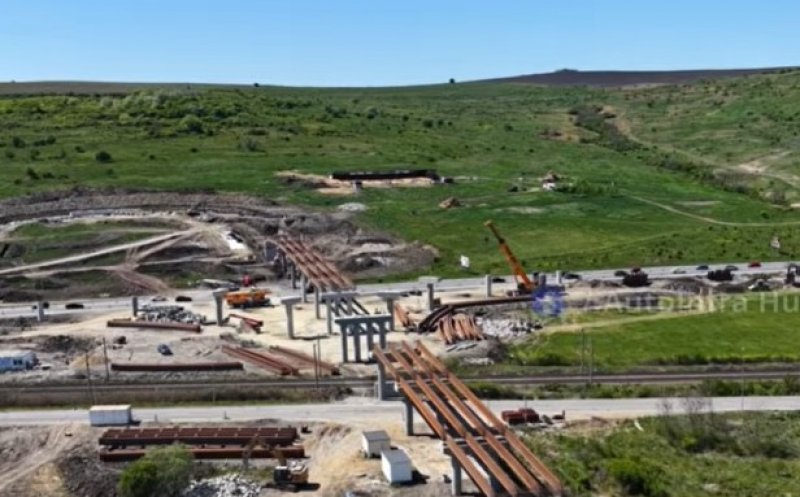Avans vizibil la pasajul de legătură dintre DN1C și Parcul Industrial TETAROM III: NOI IMAGINI de pe șantier