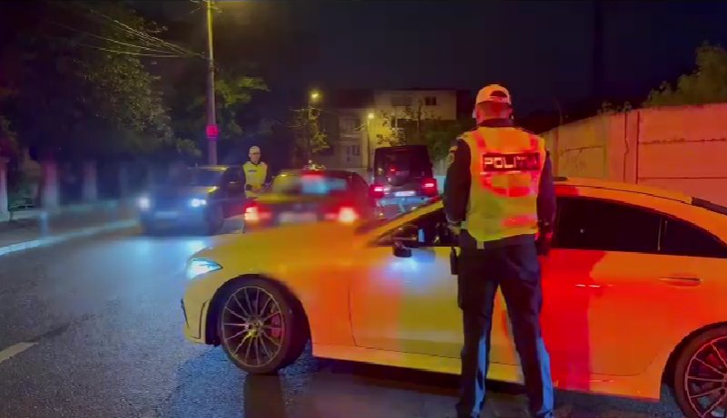 Razie de noapte în Cluj-Napoca: sute de șoferi trași pe dreapta și amenzi de mii de lei