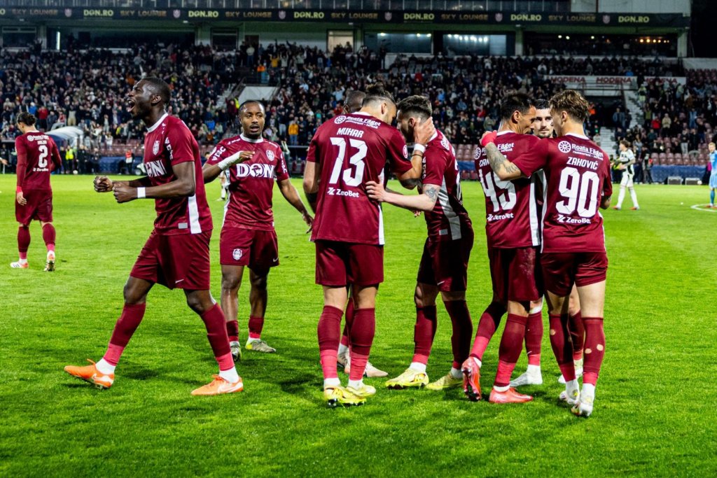 CFR Cluj a încurcat liderul. "Feroviarii" au dominat, dar au obținut doar un punct cu CS U Craiova