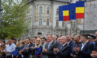 IMAGINI spectaculoase de la Cluj-Napoca, de Ziua Europei și Ziua Independenței României