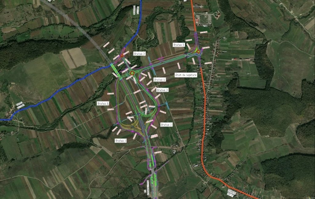 Ultimul pas care deblochează finalizarea nodului rutier Românași de pe Autostrada Transilvania
